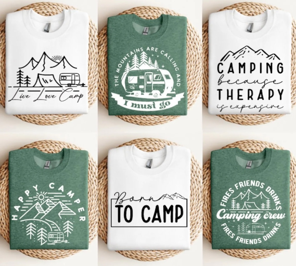 family camping shirts.