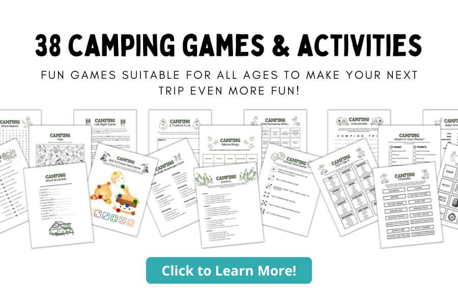 printable camping games bundle.