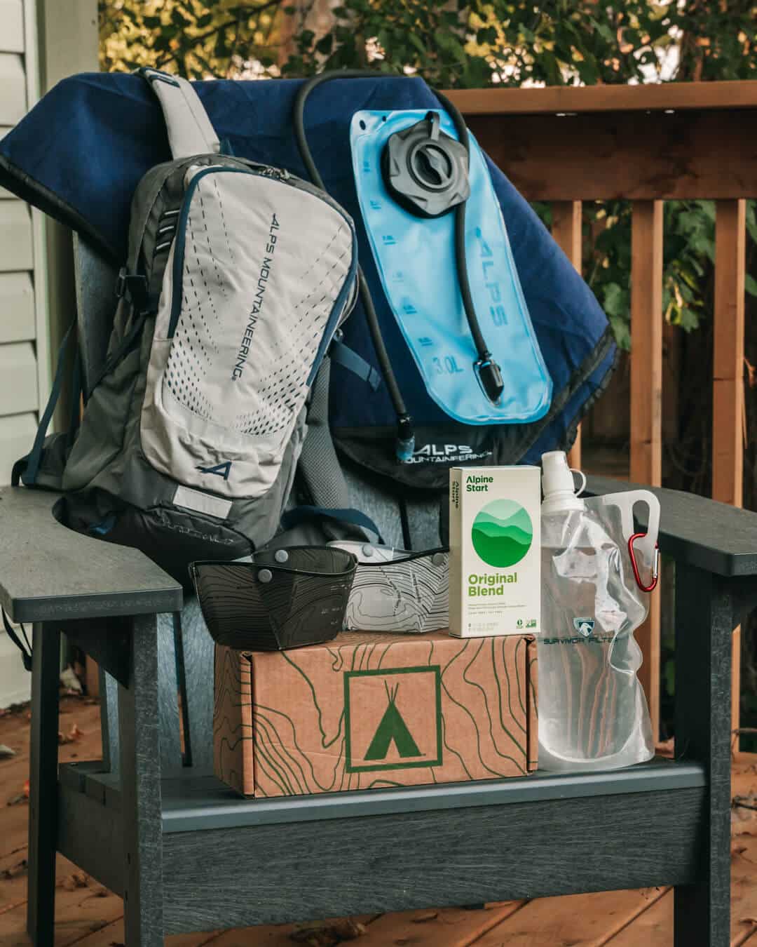 The nomadik quarterly subscription box for camping and outdoors.