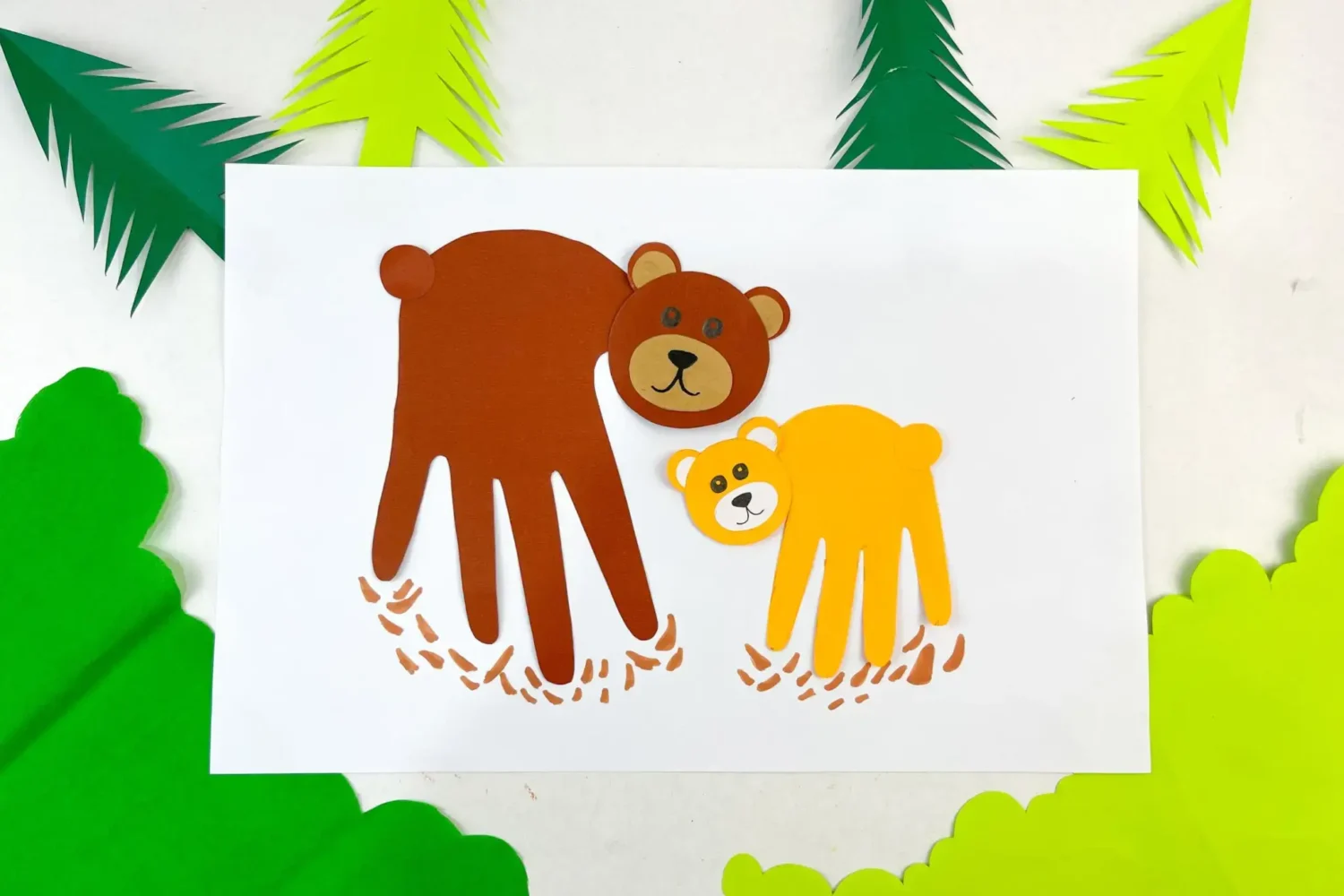 bear handprint art.