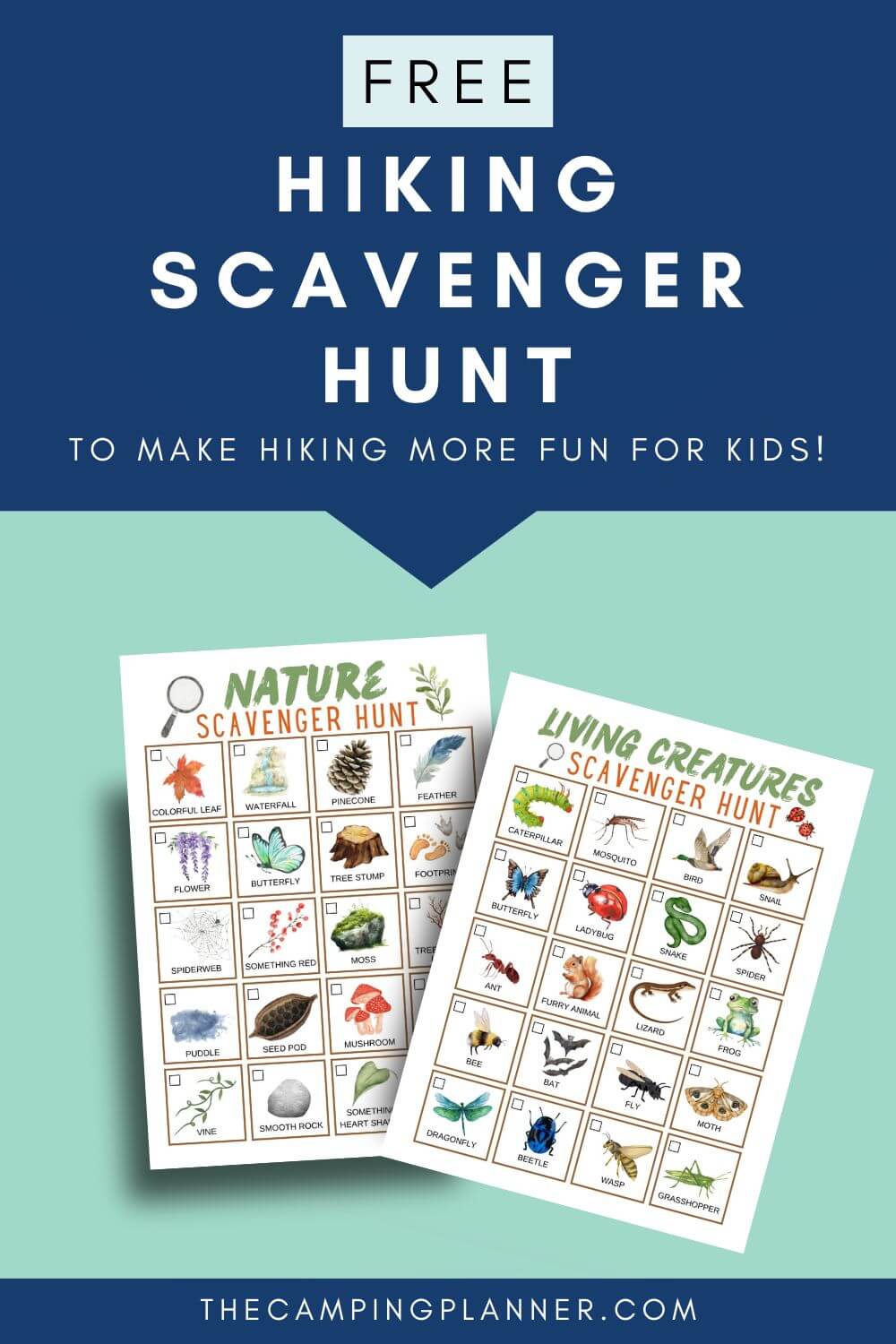 hiking scavenger hunt printables.