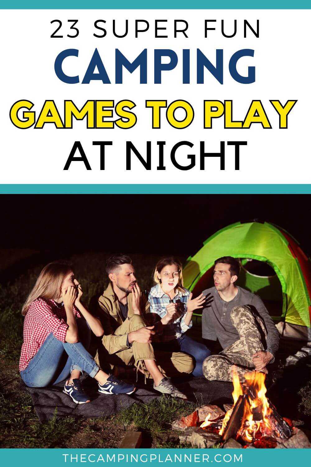 super fun camping games to play at night.