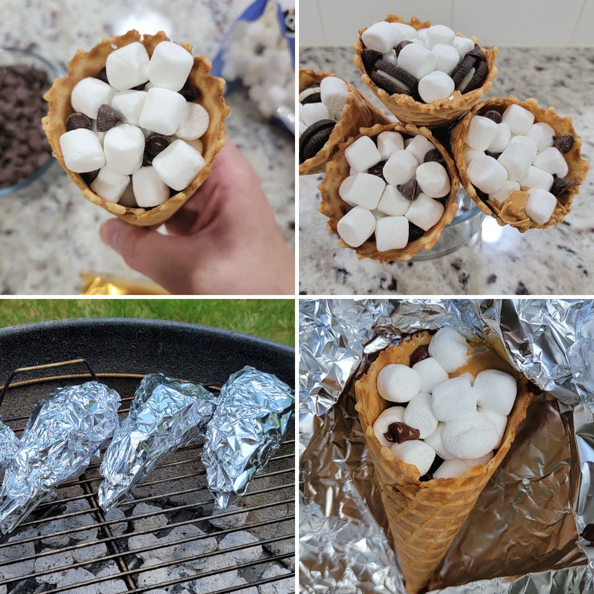 how to make campfire cones process image.